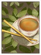 Time For Tea Series- chopsticks note card