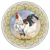 rooster couple round