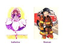 ballerina and fireman