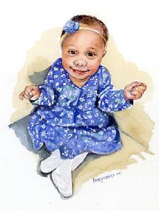 watercolor infant